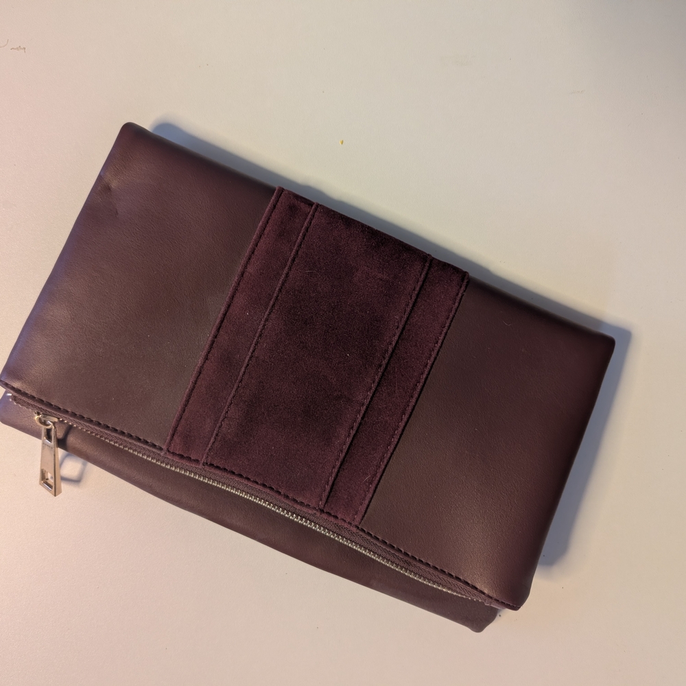 Summer and Rose Leather Clutch